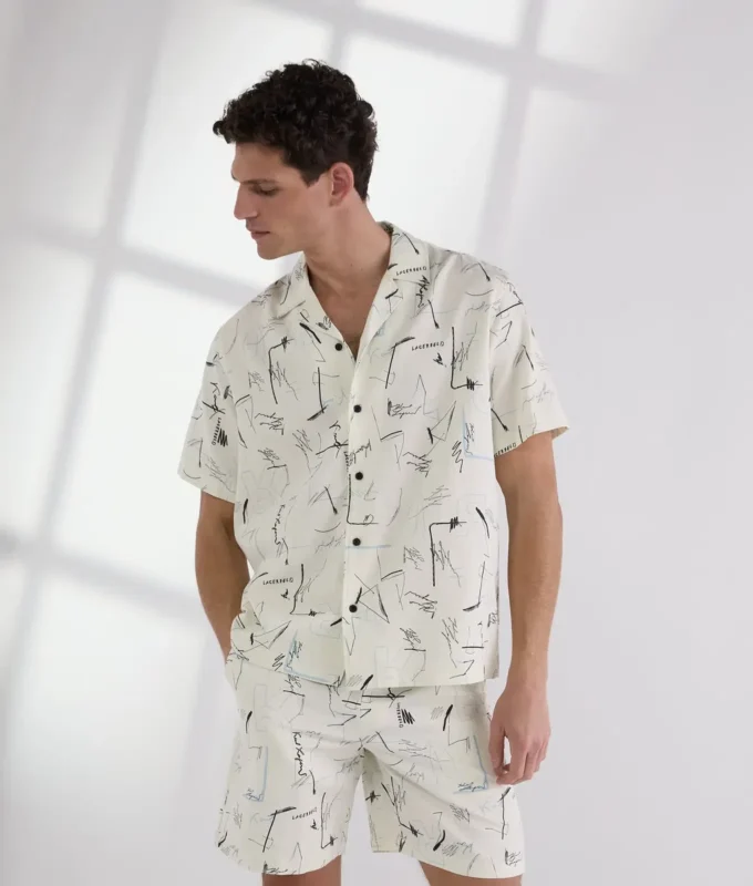 CAMISA DE BOLOS CON ESTAMPADO INTEGRAL CAMISA DE BOLOS CON ESTAMPADO INTEGRAL