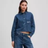 CAMISA DE DENIM DE CORTE CUADRADO CAMISA DE DENIM DE CORTE CUADRADO