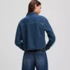 CAMISA DE DENIM DE CORTE CUADRADO CAMISA DE DENIM DE CORTE CUADRADO