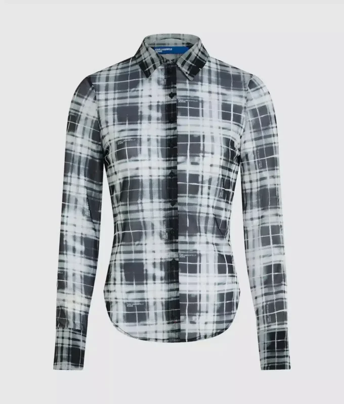 Camisa de malla a cuadros Camisa de malla a cuadros