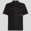 CAMISA DE MANGA CORTA CON COSTURAS CONTRASTADAS