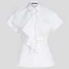 CAMISA DE MANGA CORTA CON VOLANTES