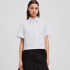 CAMISA DE MANGA CORTA Y SILUETA CUADRADA