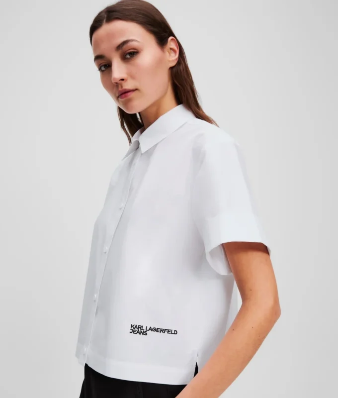 CAMISA DE MANGA CORTA Y SILUETA CUADRADA