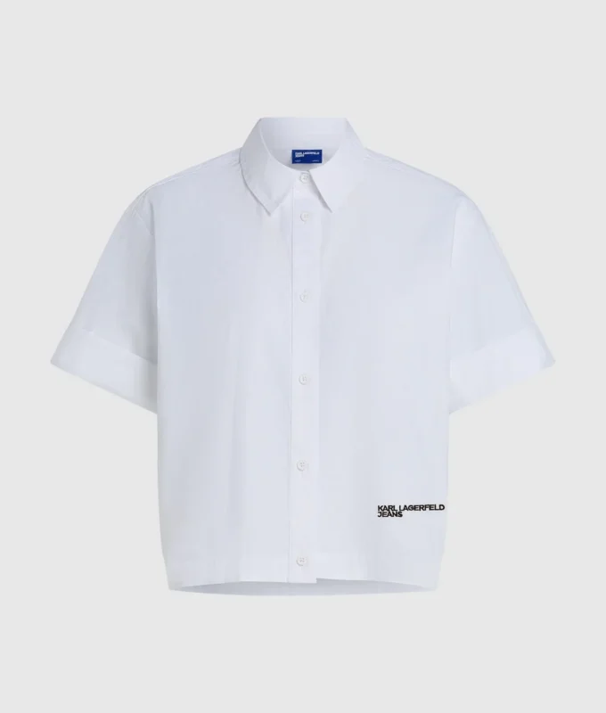 CAMISA DE MANGA CORTA Y SILUETA CUADRADA
