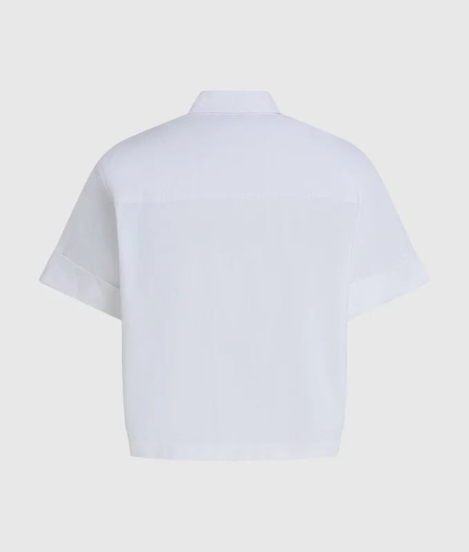 CAMISA DE MANGA CORTA Y SILUETA CUADRADA