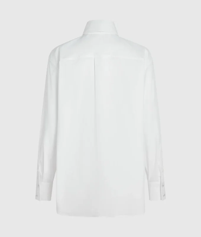 Camisa de popelín con lazo Camisa de popelín con lazo