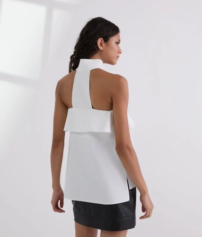 CAMISA DE POPELÍN SIN TIRANTES CAMISA DE POPELÍN SIN TIRANTES