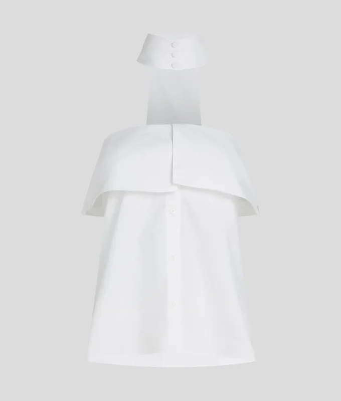 CAMISA DE POPELÍN SIN TIRANTES CAMISA DE POPELÍN SIN TIRANTES