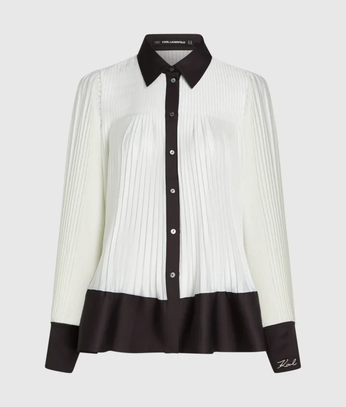 Camisa plisada
