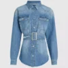 Camisa vaquera con cinturón