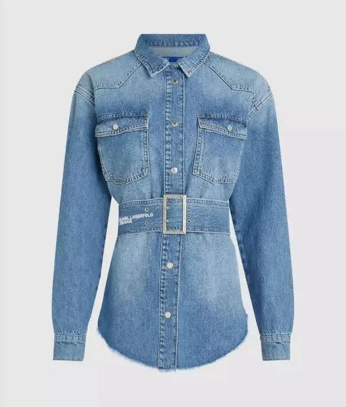 Camisa vaquera con cinturón