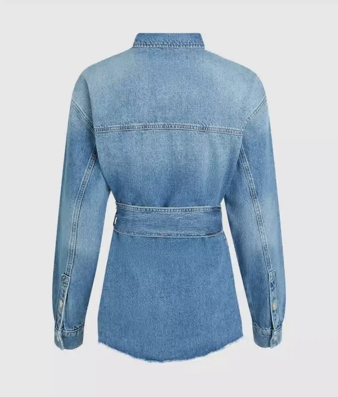 Camisa vaquera con cinturón
