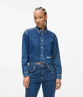 Camisa vaquera con tachuelas