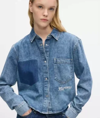 Camisa vaquera de corte recto