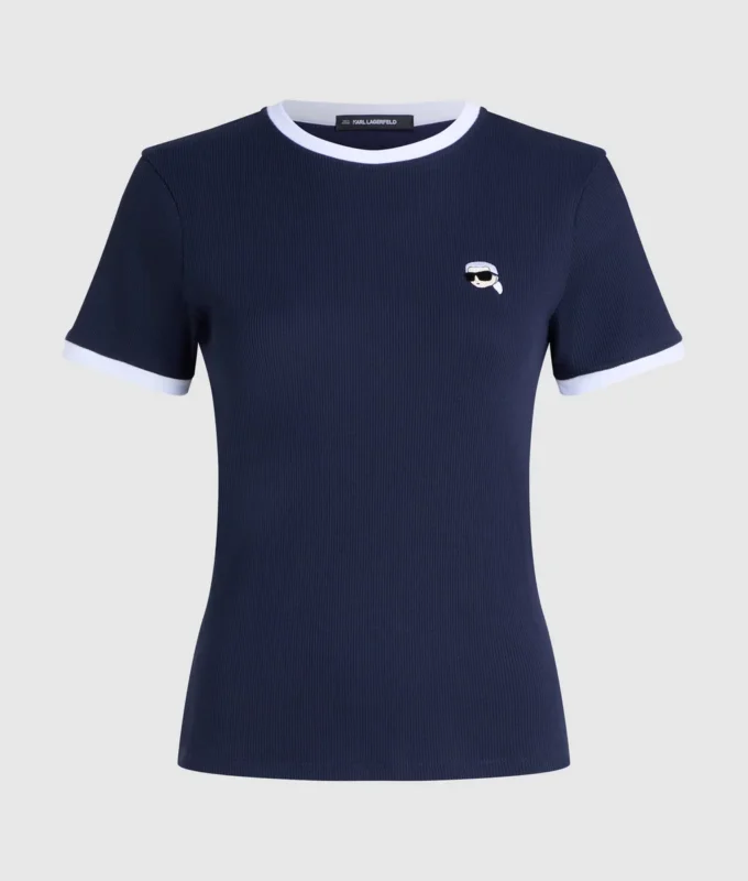 Camiseta ajustada de canalé Ikon Camiseta ajustada de canalé Ikon