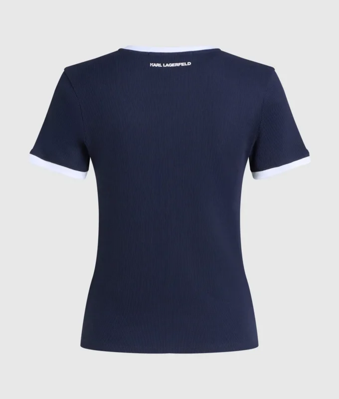 Camiseta ajustada de canalé Ikon Camiseta ajustada de canalé Ikon