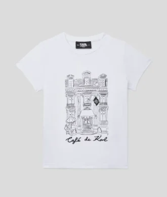 CAMISETA CAFÉ DE KARL PARA NIÑA