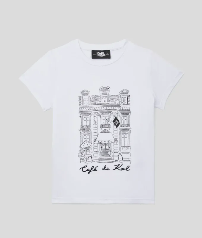 CAMISETA CAFÉ DE KARL PARA NIÑA CAMISETA CAFÉ DE KARL PARA NIÑA