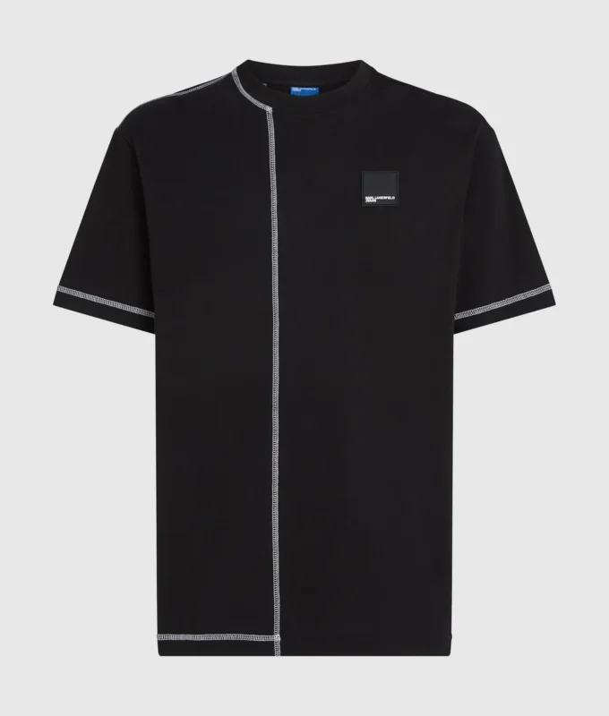 Camiseta con costuras en contraste