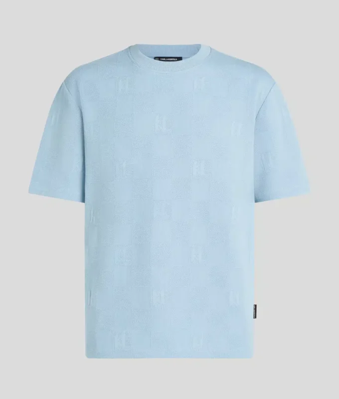 CAMISETA CON CUADROS MONOGRAM CAMISETA CON CUADROS MONOGRAM