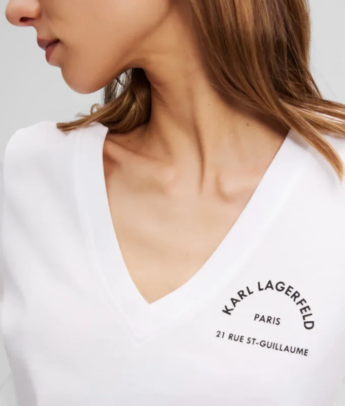 CAMISETA CON CUELLO EN V RUE ST-GUILLAUME CAMISETA CON CUELLO EN V RUE ST-GUILLAUME