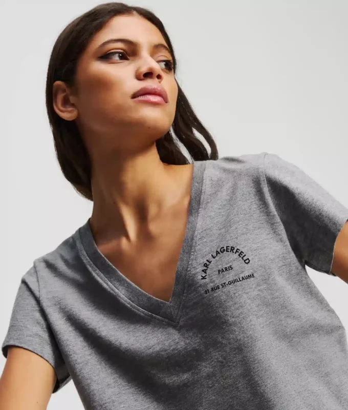 CAMISETA CON CUELLO EN V RUE ST-GUILLAUME CAMISETA CON CUELLO EN V RUE ST-GUILLAUME
