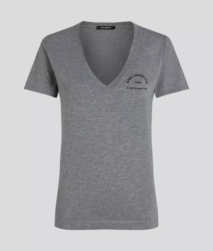 CAMISETA CON CUELLO EN V RUE ST-GUILLAUME CAMISETA CON CUELLO EN V RUE ST-GUILLAUME