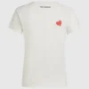 Camiseta con cuello en V y corazones Camiseta con cuello en V y corazones