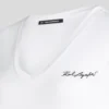 CAMISETA CON CUELLO EN V Y FRUNCIDOS CAMISETA CON CUELLO EN V Y FRUNCIDOS