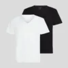 CAMISETA CON CUELLO EN V Y LOGOTIPO – PACK DE 2 CAMISETA CON CUELLO EN V Y LOGOTIPO – PACK DE 2