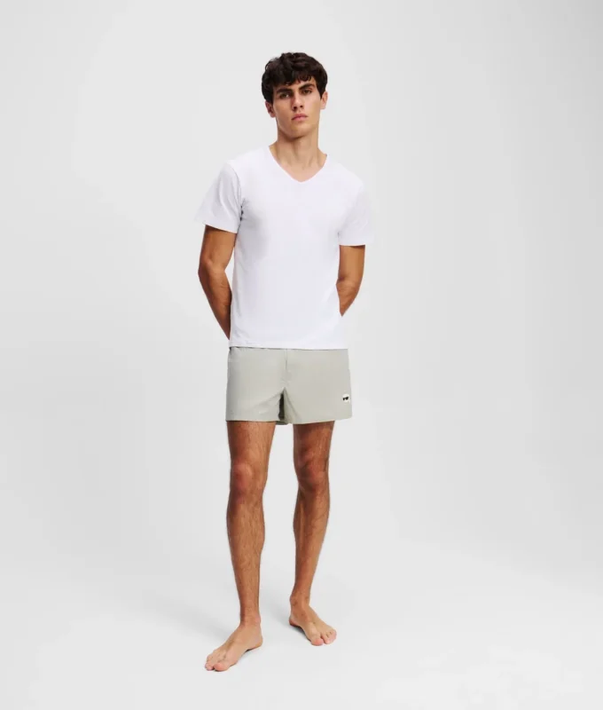 CAMISETA CON CUELLO EN V Y LOGOTIPO – PACK DE 2 CAMISETA CON CUELLO EN V Y LOGOTIPO – PACK DE 2