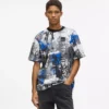 Camiseta con efecto pintura integral Camiseta con efecto pintura integral