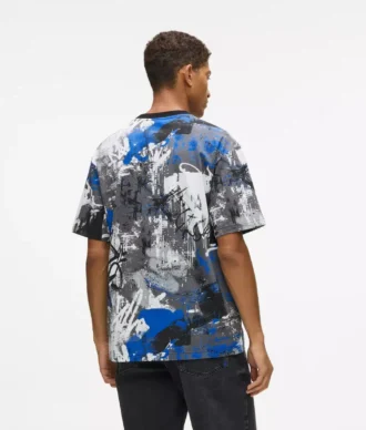 Camiseta con efecto pintura integral