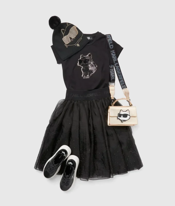 Camiseta con lentejuelas Ikon Choupette para niña Camiseta con lentejuelas Ikon Choupette para niña