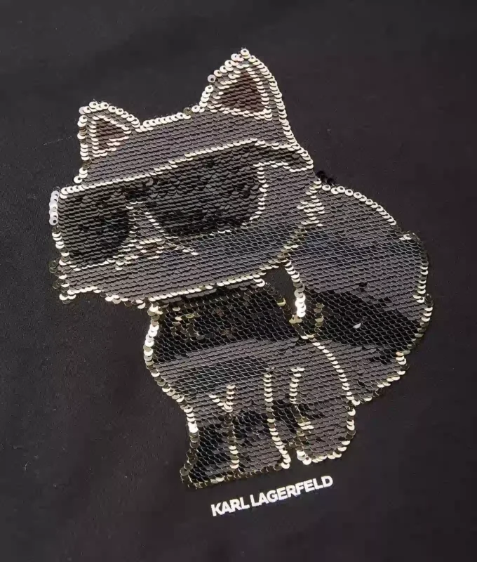 Camiseta con lentejuelas Ikon Choupette para niña Camiseta con lentejuelas Ikon Choupette para niña