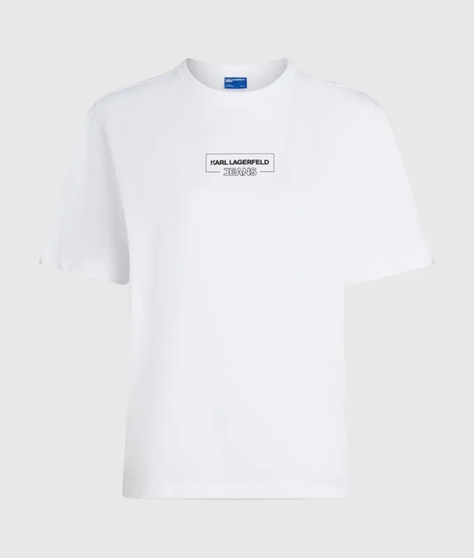 Camiseta con logotipo en el contorno Camiseta con logotipo en el contorno