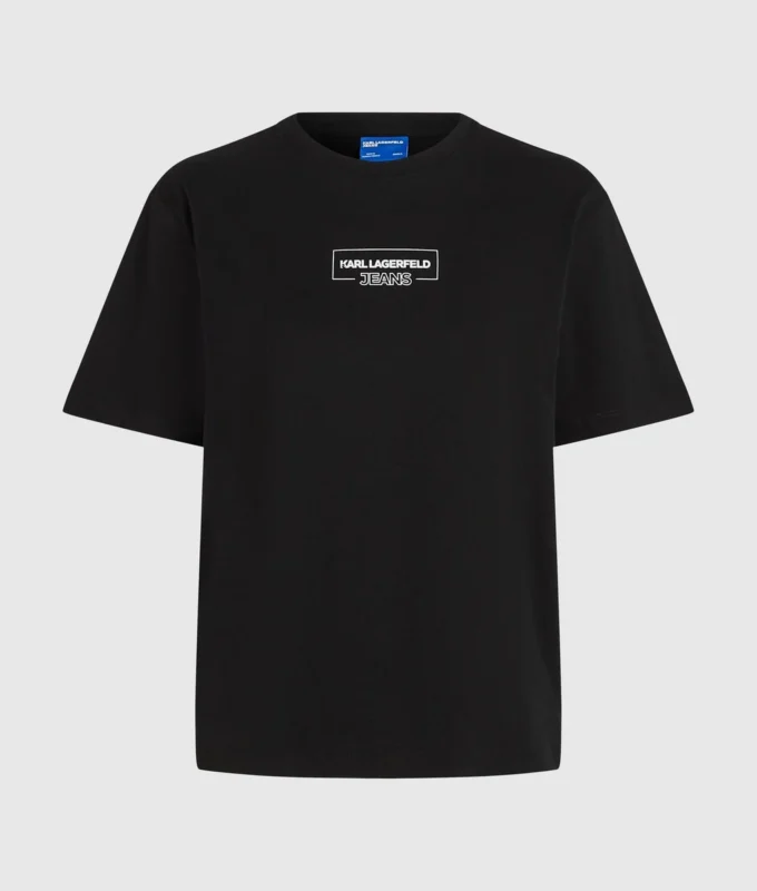 Camiseta con logotipo en el contorno Camiseta con logotipo en el contorno