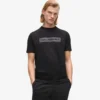 Camiseta con logotipo satinado