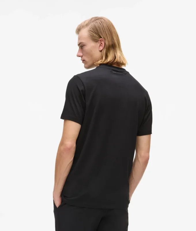Camiseta con logotipo satinado