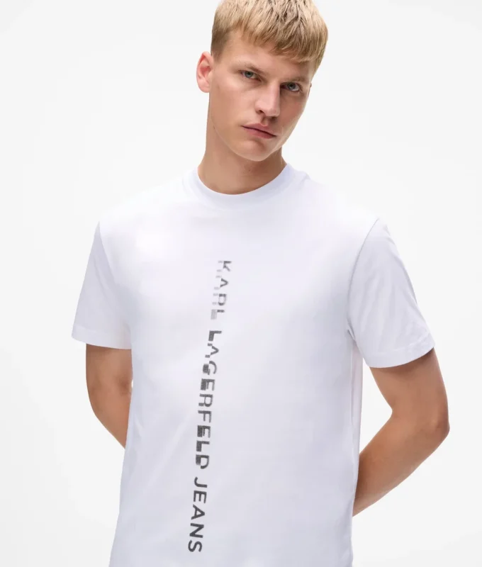 Camiseta con logotipo vertical Camiseta con logotipo vertical