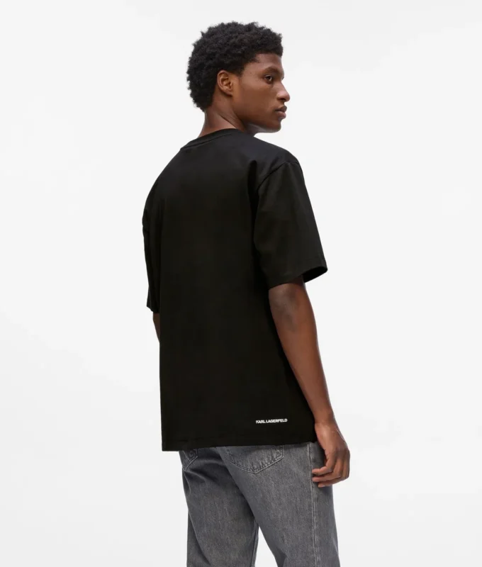 Camiseta con monograma de lentejuelas