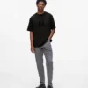 Camiseta con monograma de lentejuelas