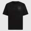 Camiseta con monograma de pedrería