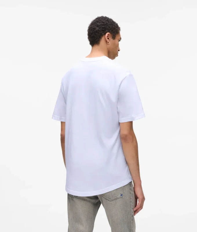 Camiseta con monograma en relieve