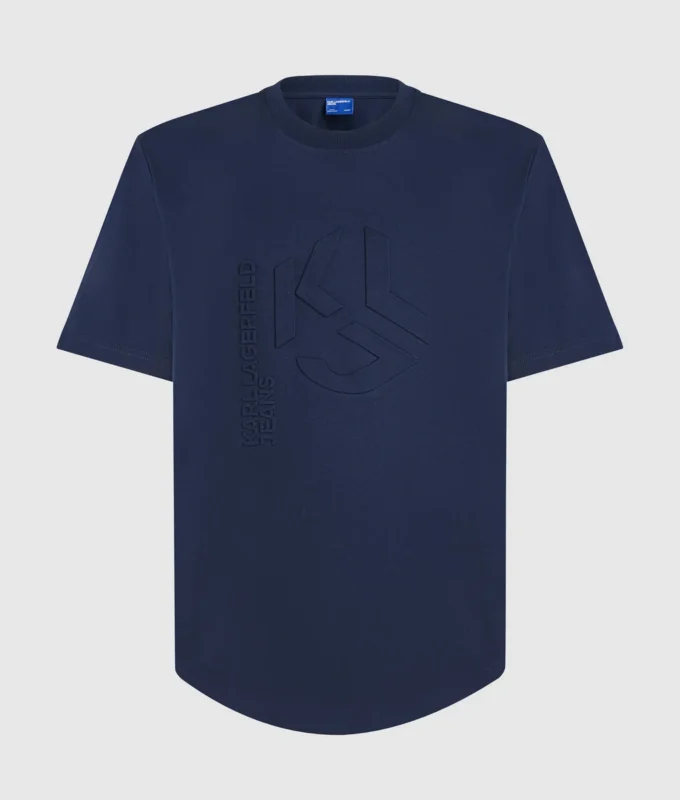 Camiseta con monograma en relieve