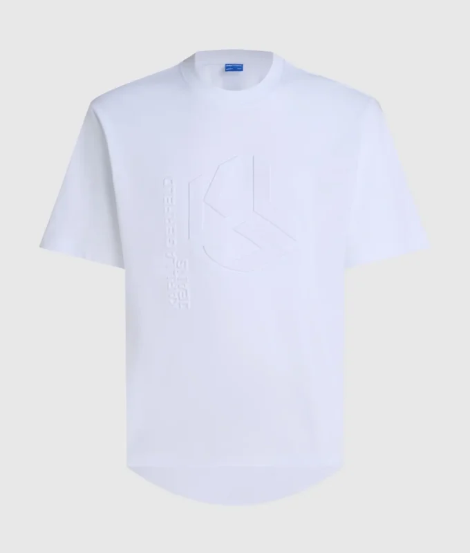 Camiseta con monograma en relieve
