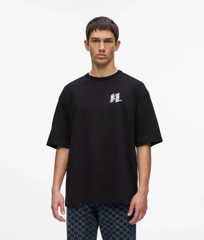 Camiseta con monograma gráfico