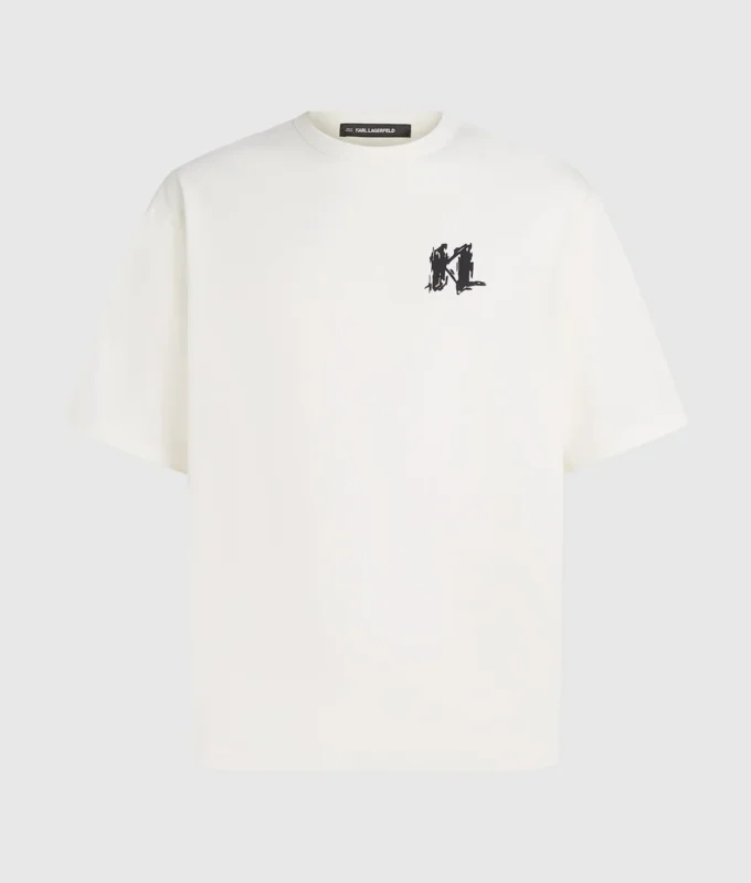 Camiseta con monograma gráfico
