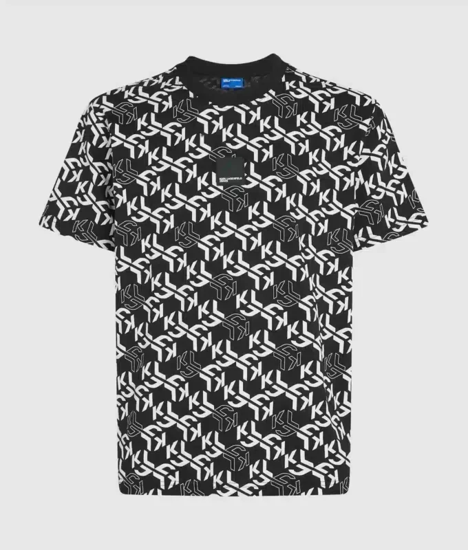 Camiseta con monograma integral Camiseta con monograma integral